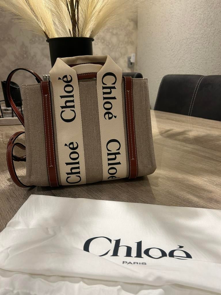 Chloé Woody handtas small, Sieraden, Tassen en Uiterlijk, Tassen | Damestassen, Ophalen of Verzenden, Nieuw, Handtas