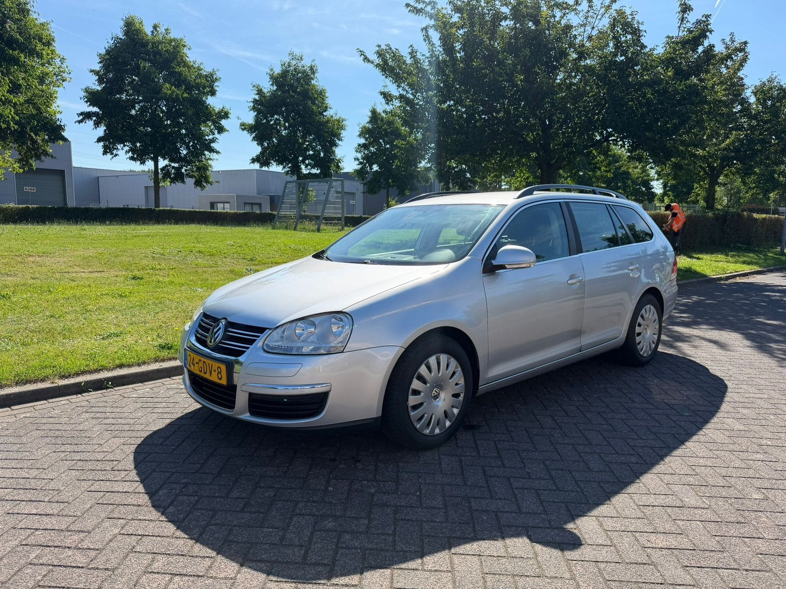 Volkswagen Golf 1.9 TDI 77KW Variant 2008 Grijs, Auto's, Voorwielaandrijving, 4 cilinders, Origineel Nederlands, Stationwagon