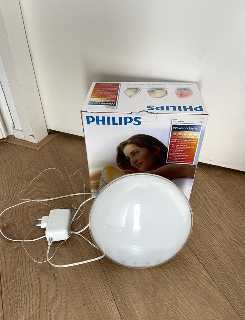 Philips Wake-up Light HF3520, Witgoed en Apparatuur, Wekkers, Zo goed als nieuw, Digitaal, Ophalen of Verzenden