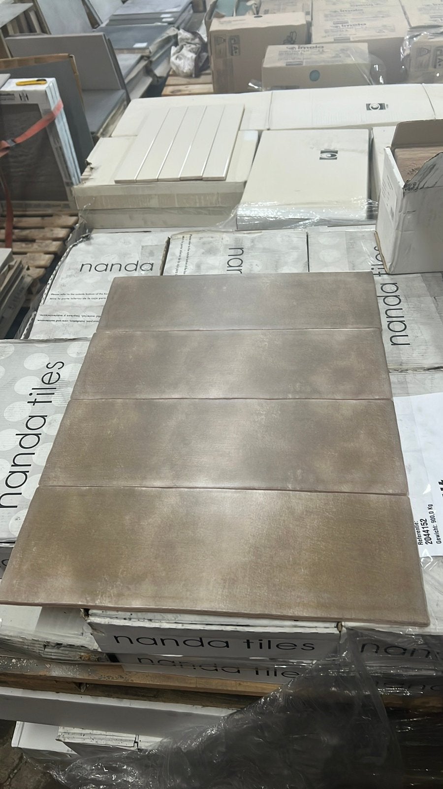 Wandtegels 2 maten 13x13 , 13x40 cm brons/bruin €45,-per m2, Ophalen, Nieuw, Minder dan 20 cm, 20 tot 40 cm