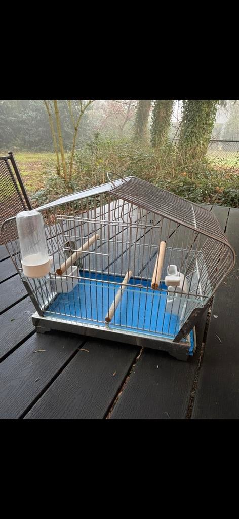 Vogelkooitje voor kanarie / zebravinkje, Ophalen of Verzenden, Zo goed als nieuw, Metaal, Vogelkooi