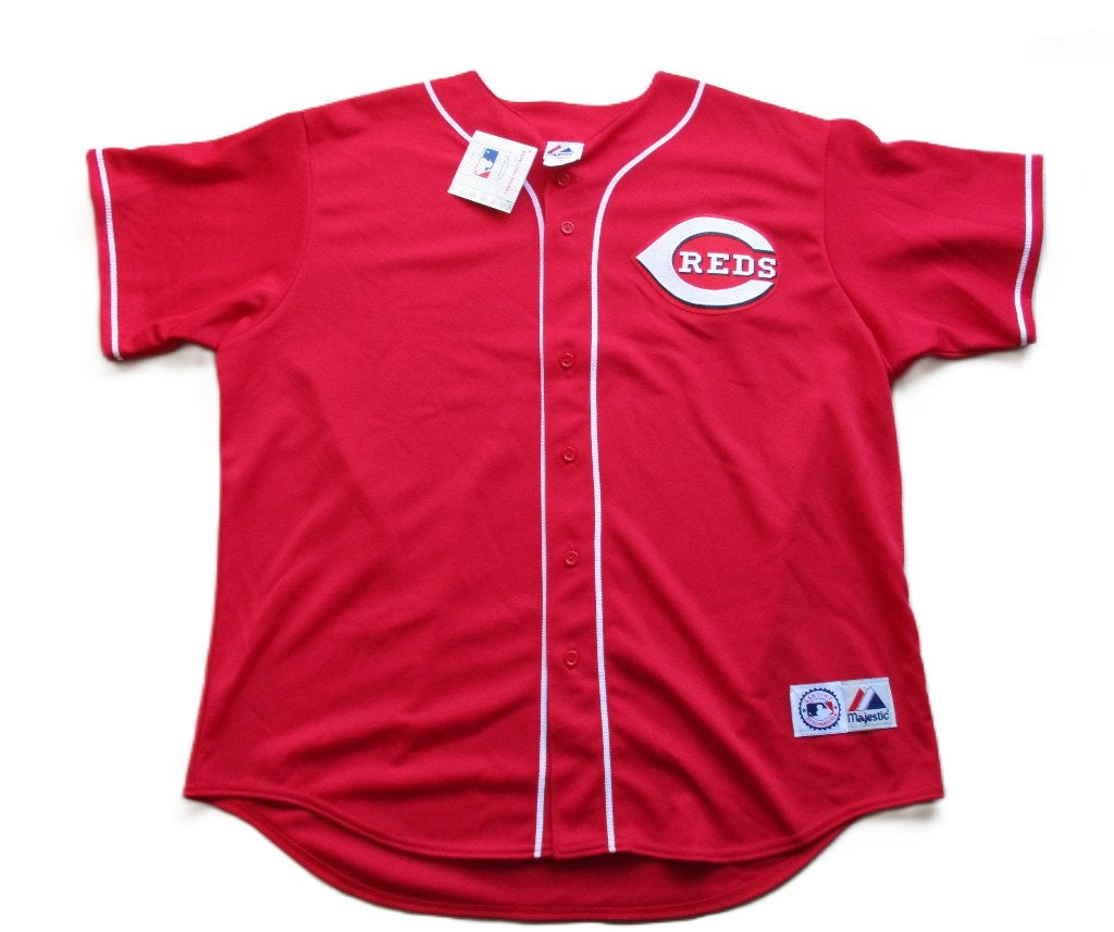 Cincinnati reds mlb baseball honkbal jersey by majestic, Info@taurusvintage.nl, Nieuw, Ophalen of Verzenden, Kleding
