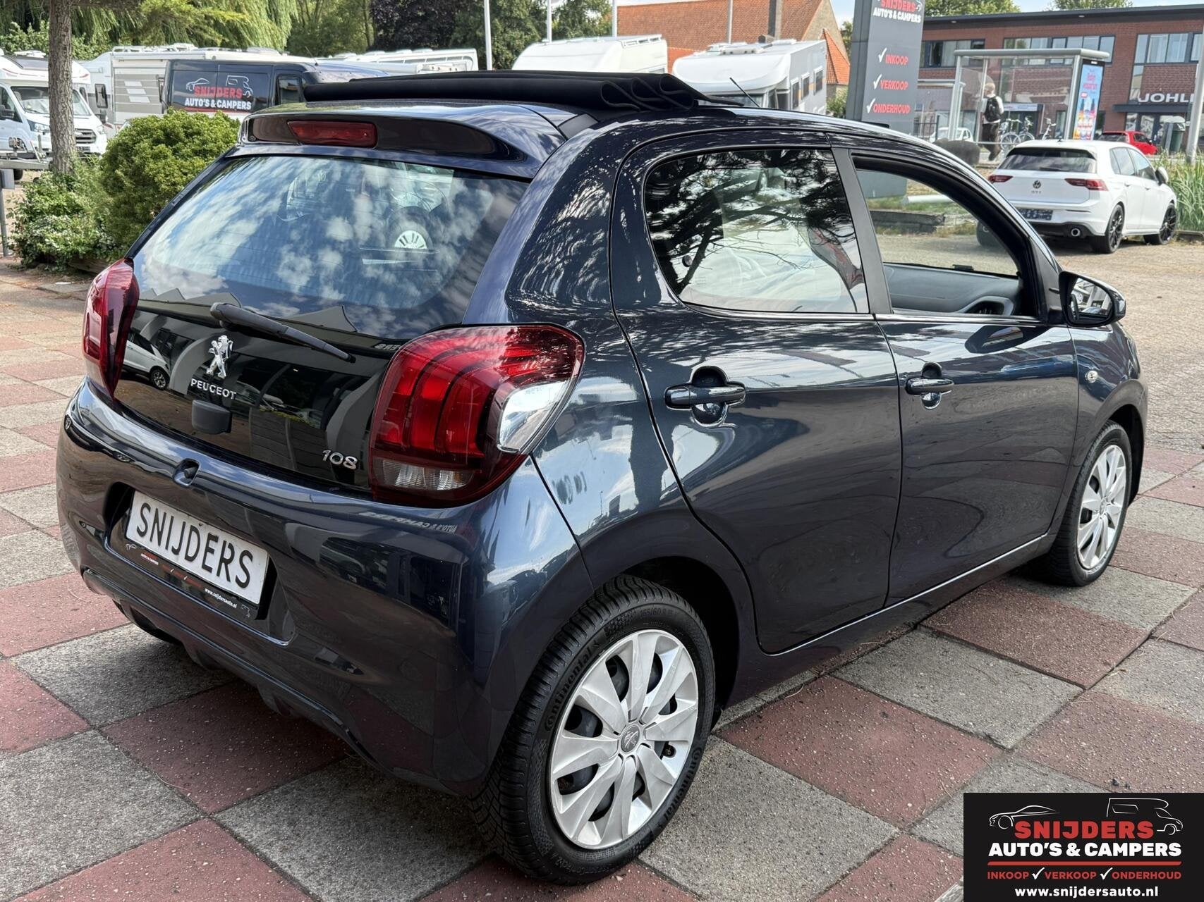 Peugeot 108 1.0 e-VTi Active TOP! cabrio, Auto's, Voorwielaandrijving, Stof, Gebruikt, Zwart