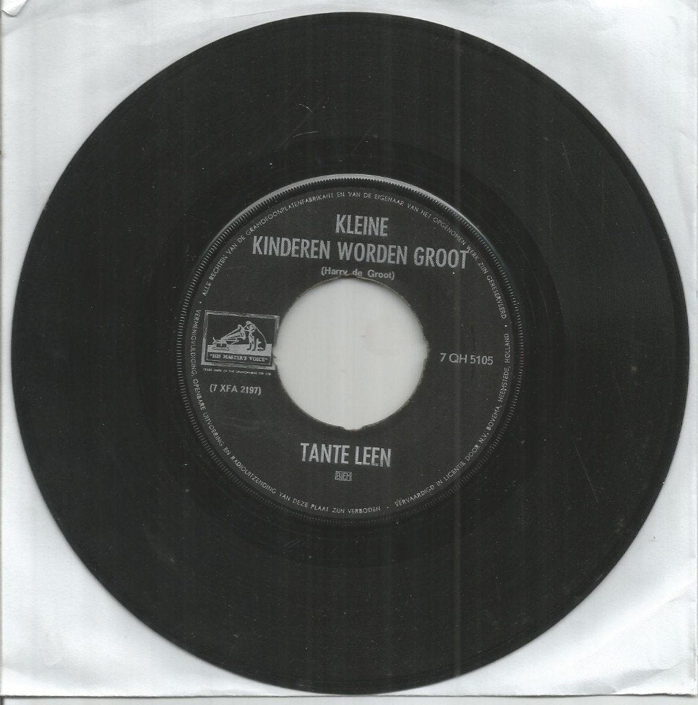 Tante Leen – Kleine Kinderen Worden Groot (1967), Gebruikt, 7 inch, Ophalen of Verzenden, Levenslied of Smartlap