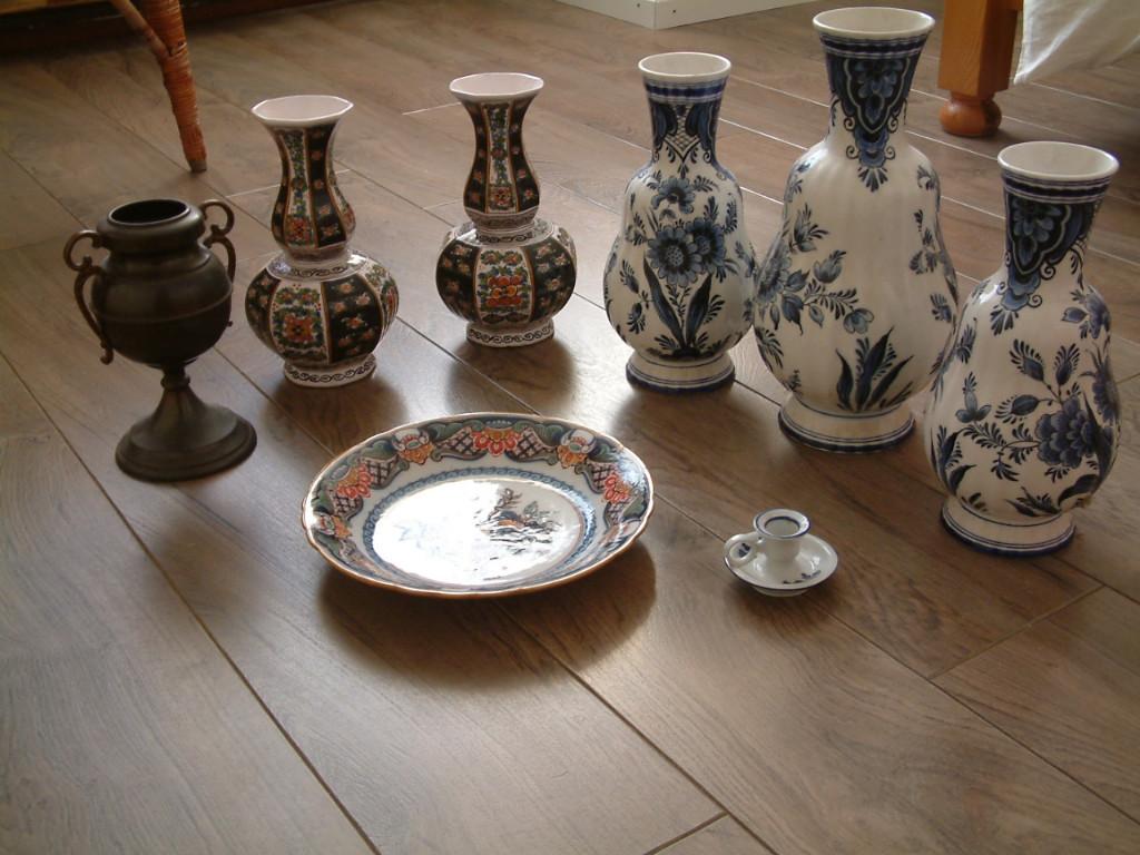 vazen en bord   Makkum en Delft  geen schade, Antiek en Kunst, Ophalen of Verzenden