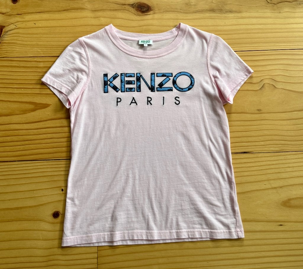 Top / Shirt Kenzo - Roze Blauw - Small (maat 34 36), Kleding | Dames, T-shirts, Kenzo, Ophalen of Verzenden, Zo goed als nieuw