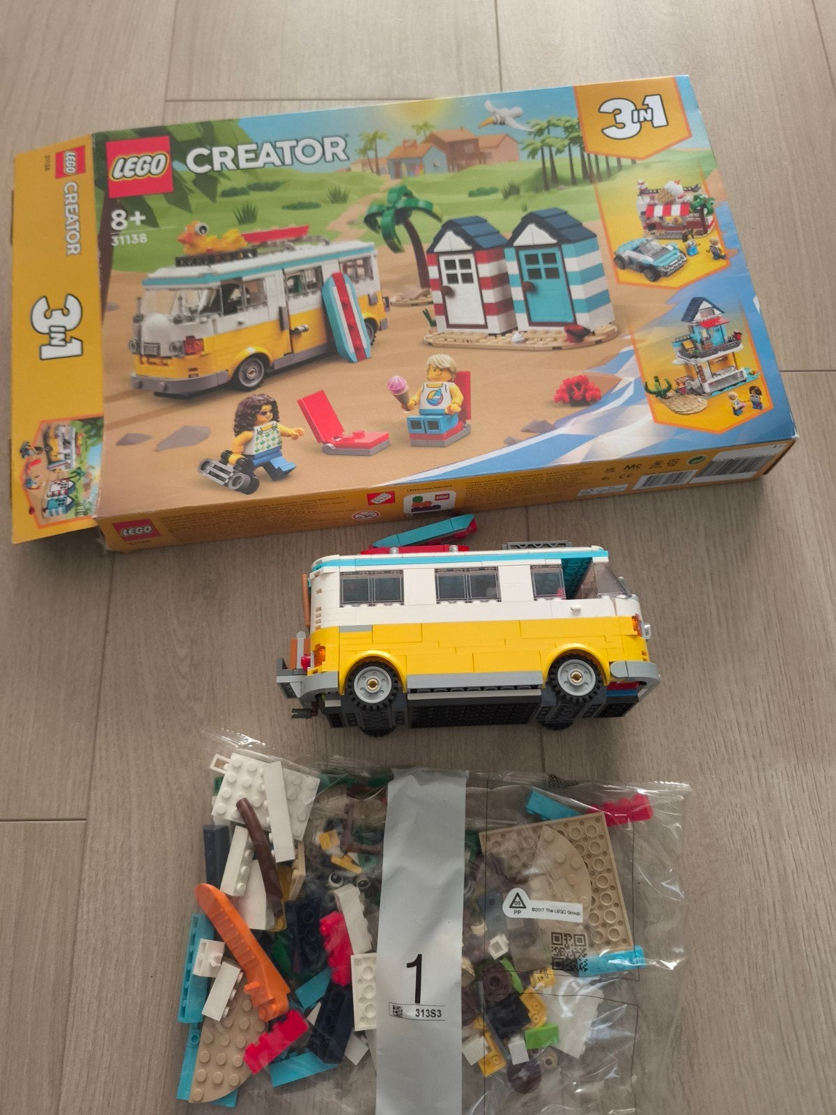 Lego creator 3 in 1 strand kampeerbus 31138, Ophalen of Verzenden, Nieuw, Lego