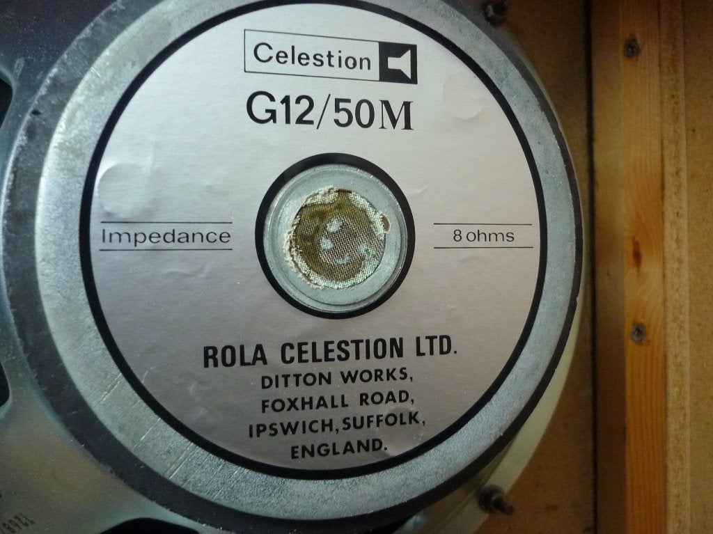 Cabinet met 4 Rola Celestion G1250M 8 ohm speakers, Ophalen, Gebruikt, Overige typen, Overige merken