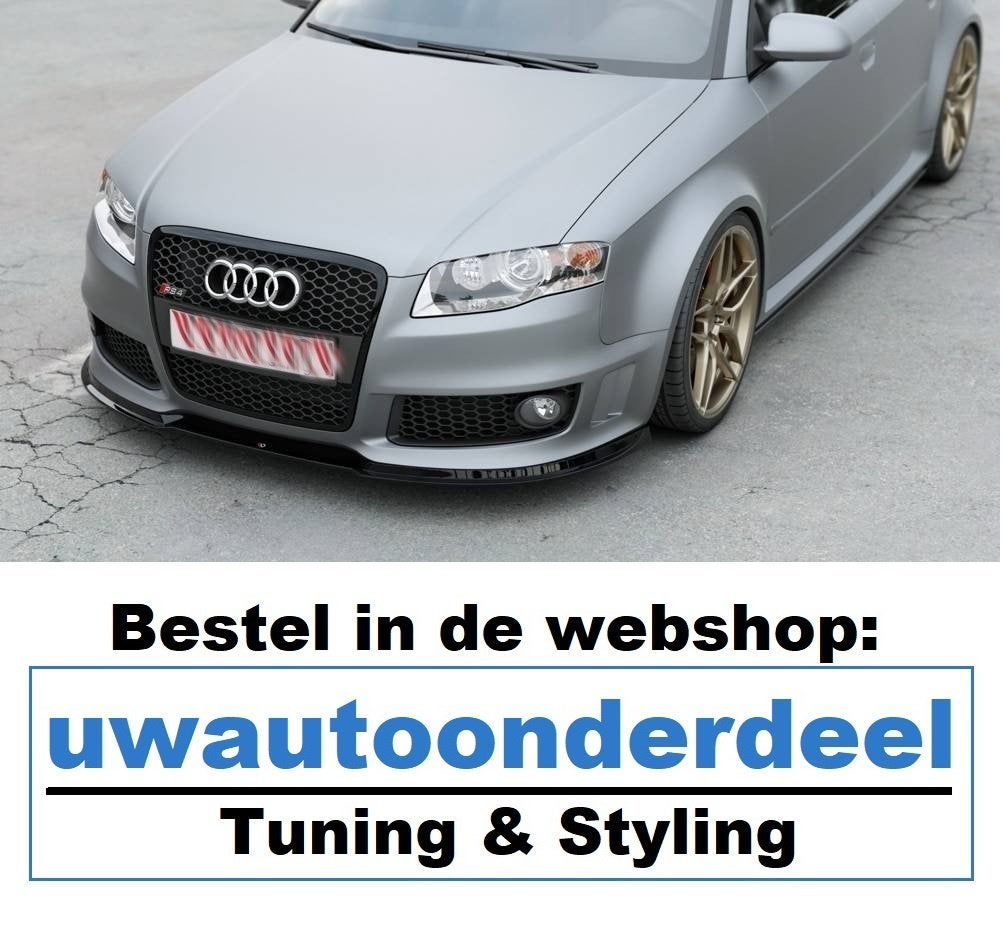 Maxton Design Audi RS4 B7 Spoiler Voorspoiler A4, A.parts@hotmail.nl, Trasmolenlaan 12 3447 GZ Woerden, Verzenden, Nieuw
