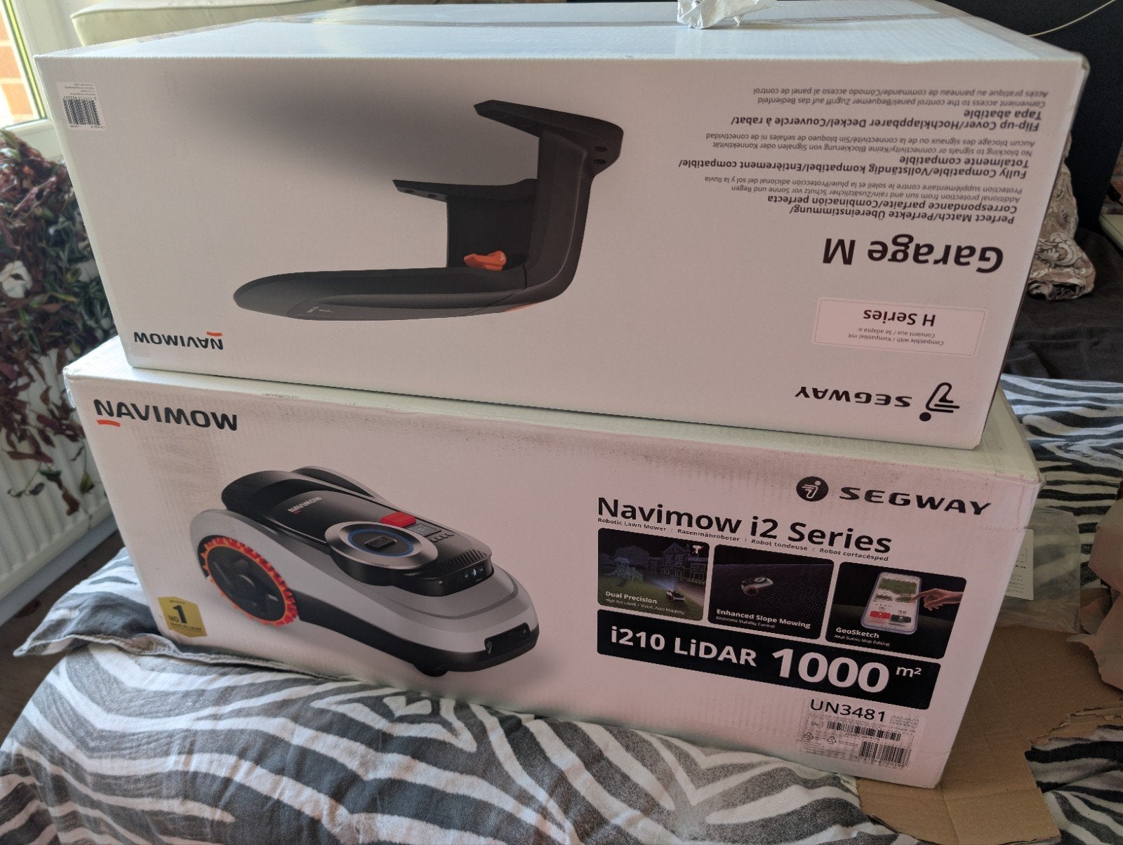 Nieuwe Segway Navimow i210 Lidar Robotmaaier + Garage M, Minder dan 30 cm, Accu-grasmaaier, Nieuw, Ophalen of Verzenden