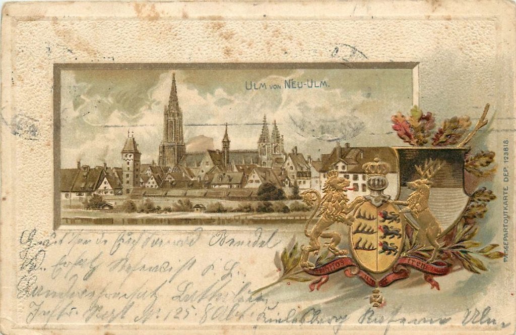 379-023-025 Ulm, Verzenden, Voor 1920, Duitsland