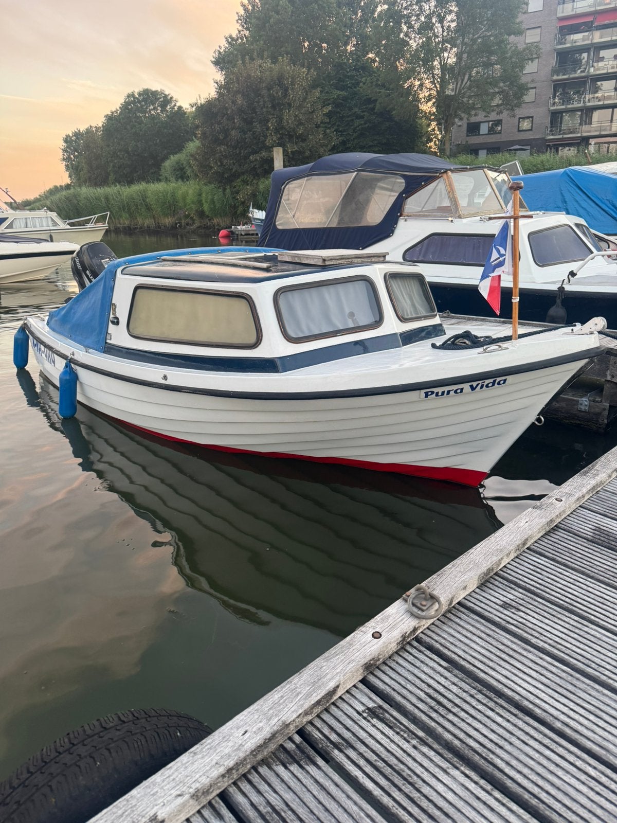 Polyester kajuit boot, Watersport en Boten, Ophalen of Verzenden, Zo goed als nieuw, Interieur en Kussens