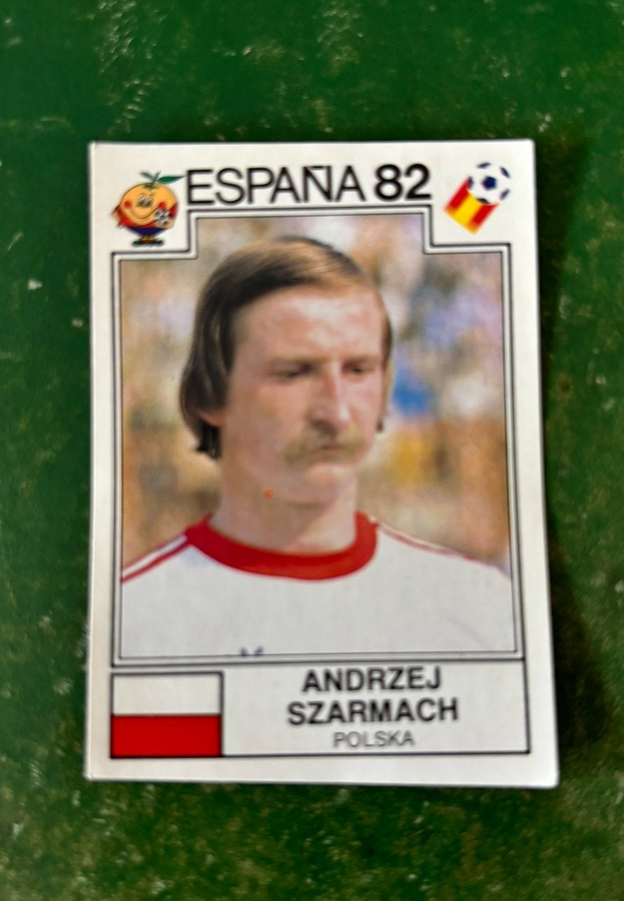 Panini plaatje Andrzej Szarmach Polen WK 82, Ophalen of Verzenden