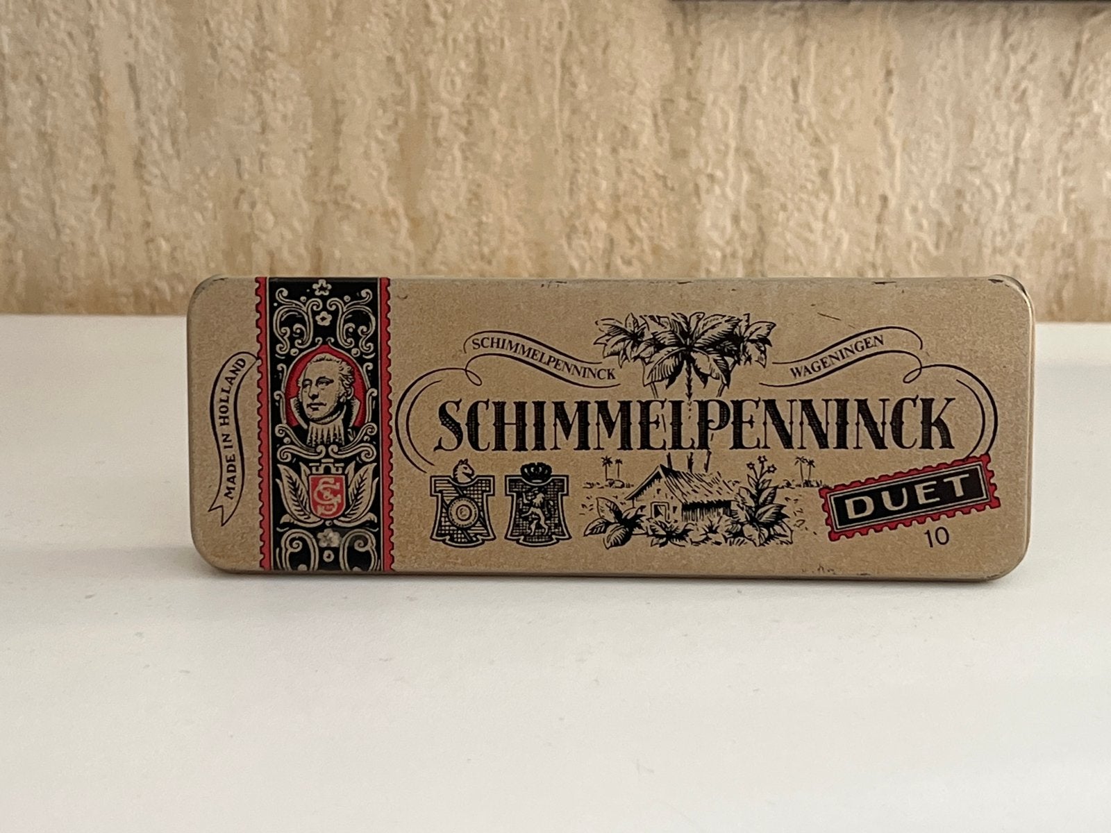 Vintage Schimmelpenninck Duet 10 blikken doosje, Verzamelen, Blikken, Ophalen of Verzenden, Gebruikt, Overige, Overige merken
