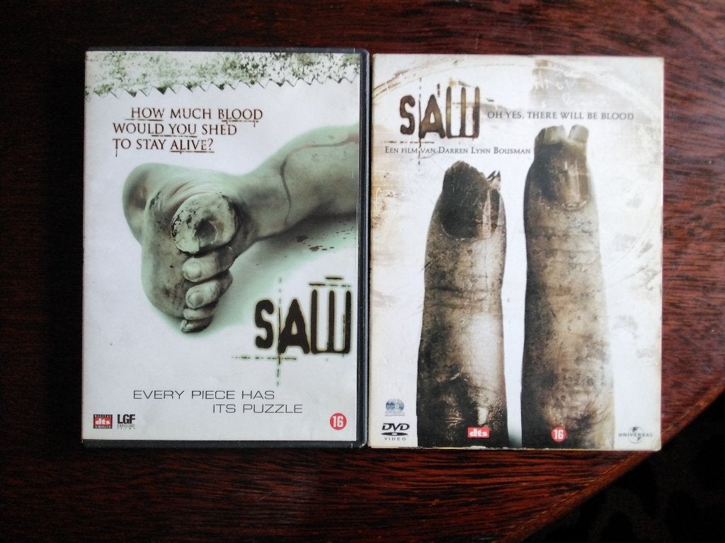 Saw en Saw II, 2 dvds, origineel, Vanaf 16 jaar, Ophalen of Verzenden, Zo goed als nieuw, Slasher