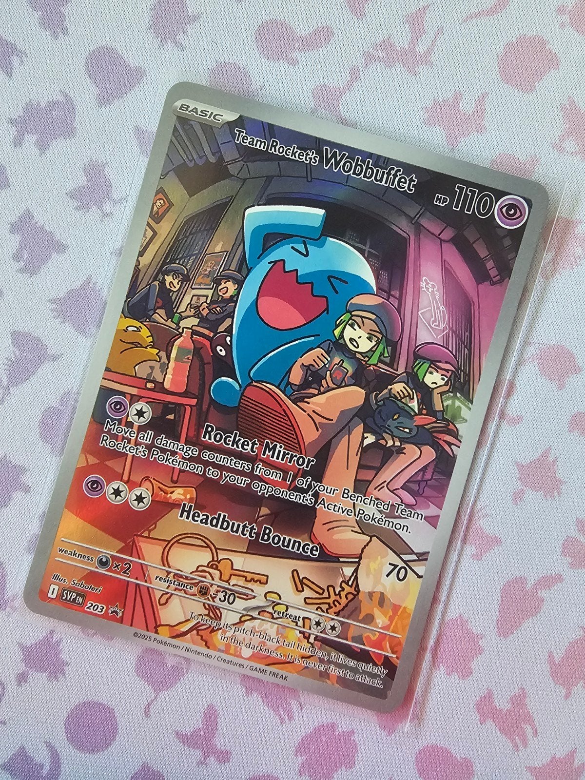 Team Rocket's Wobbuffet SVP 203 Promo, Ophalen of Verzenden, Zo goed als nieuw