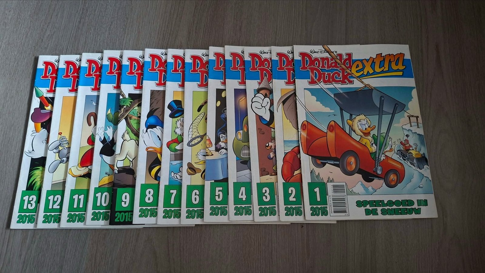 Donald Duck Extra 2015 Complete Jaargang (1-13), Boeken, Complete serie of reeks, Ophalen of Verzenden, Zo goed als nieuw
