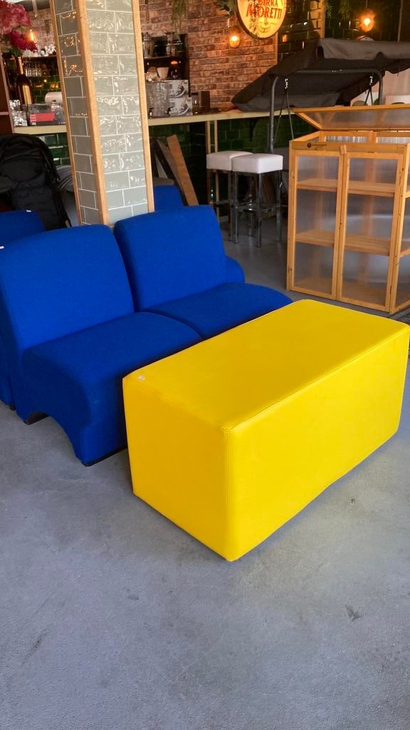 Gele hocker, Ophalen, Eenpersoons, ., Zo goed als nieuw