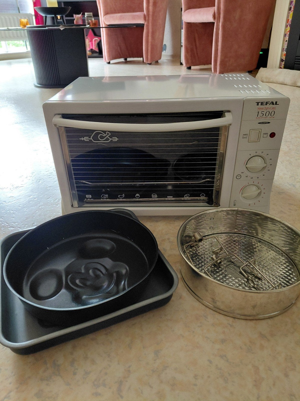 Goed onderhouden en "vooral schone" TEFAL  tafelgrill/oven, Ophalen of Verzenden, Zo goed als nieuw, Tafelgrill