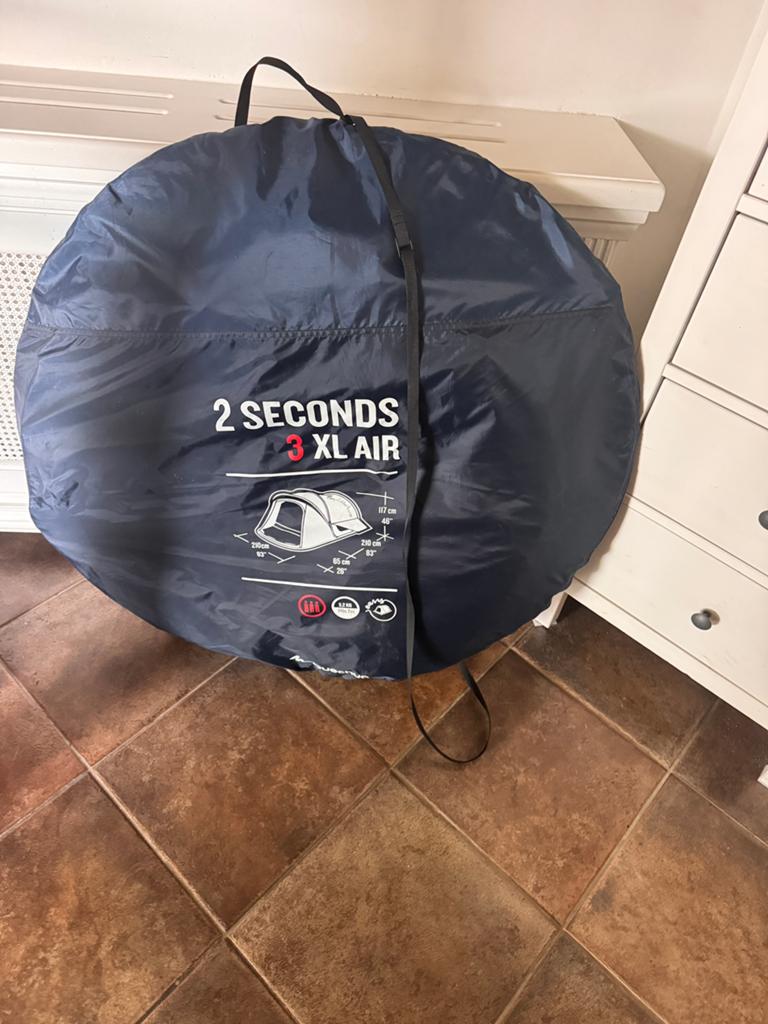 Quechua 2 Seconds 3 XL Air Pop-up Tent, Caravans en Kamperen, Tenten, Ophalen of Verzenden, Zo goed als nieuw, Tot en met 3