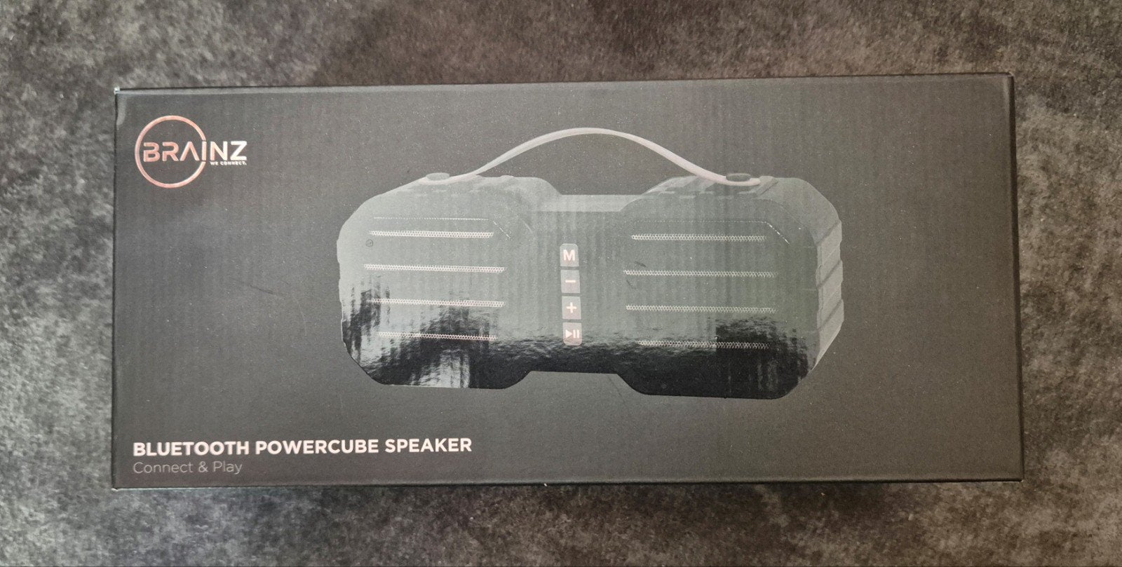 Brainz Powercube Bluetooth Speaker met Telefoonhouder, Overige merken, Verzenden, Bluetooth, Zo goed als nieuw