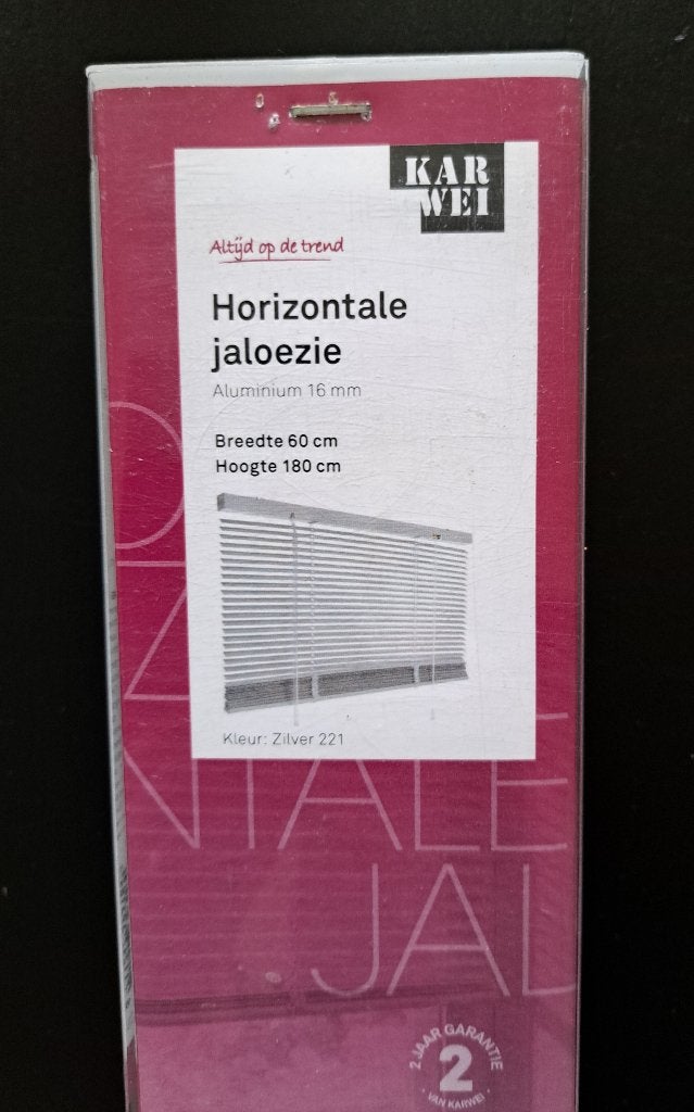 HORIZONTALE ALUMINIUM JALOEZIE 16 mm - 60 x 180 cm, Overige typen, Nieuw, Ophalen of Verzenden, Minder dan 250 cm
