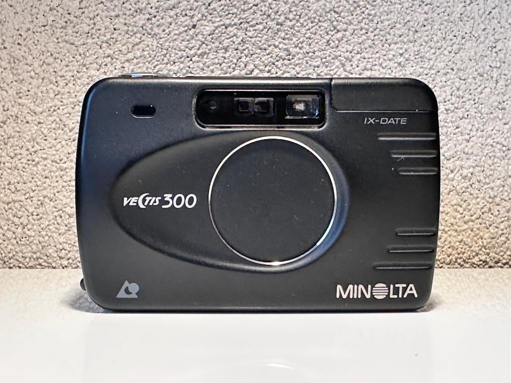 Unieke zwarte Minolta Vectis 300 IX-date in perfecte staat, Ophalen of Verzenden, Zo goed als nieuw, Compact, Minolta