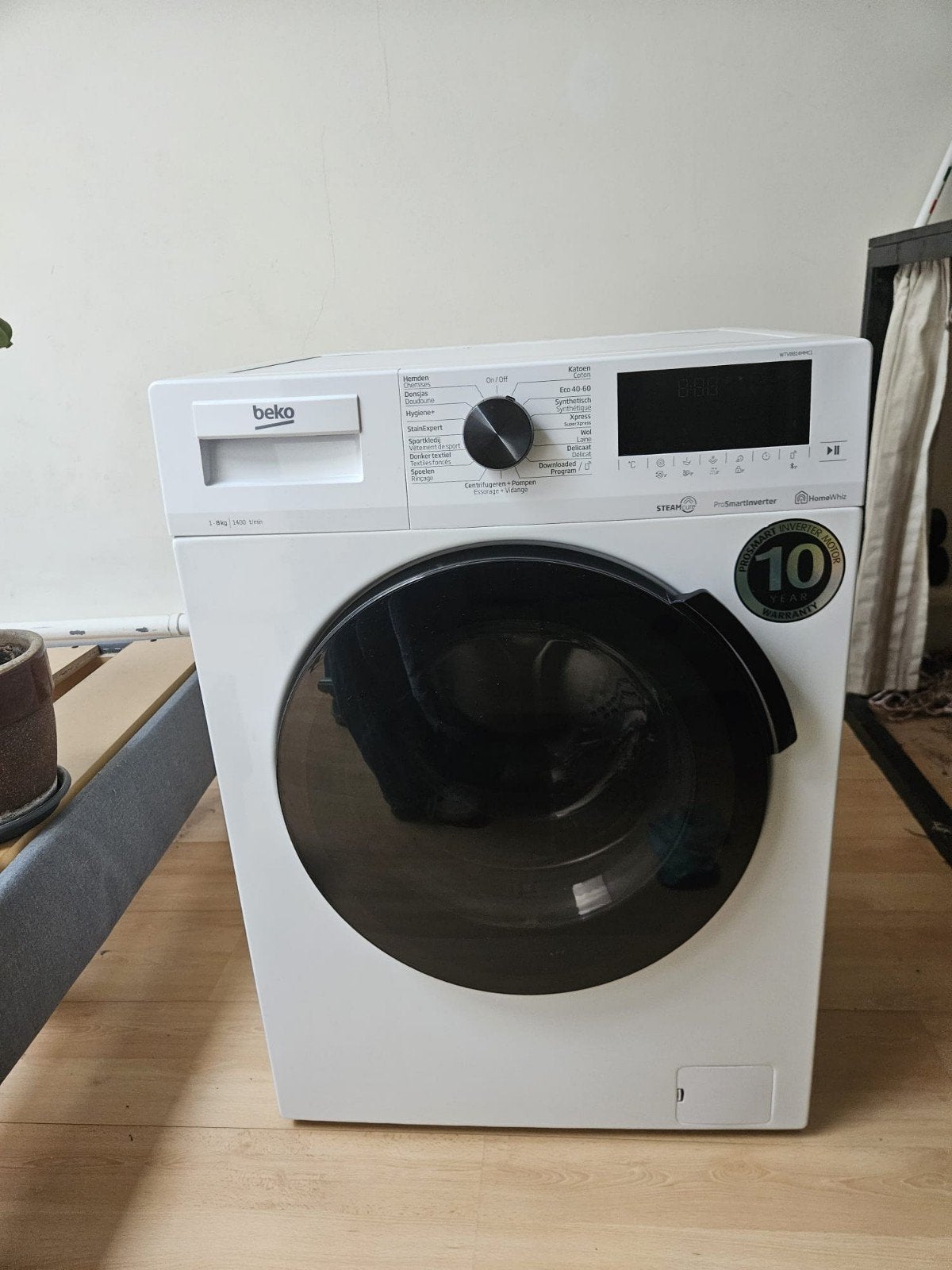 Beko Wasmachine WTV8814MMC1 - 5 jaar oud, goede staat, Ophalen, Gebruikt, 1200 tot 1600 toeren, Voorlader