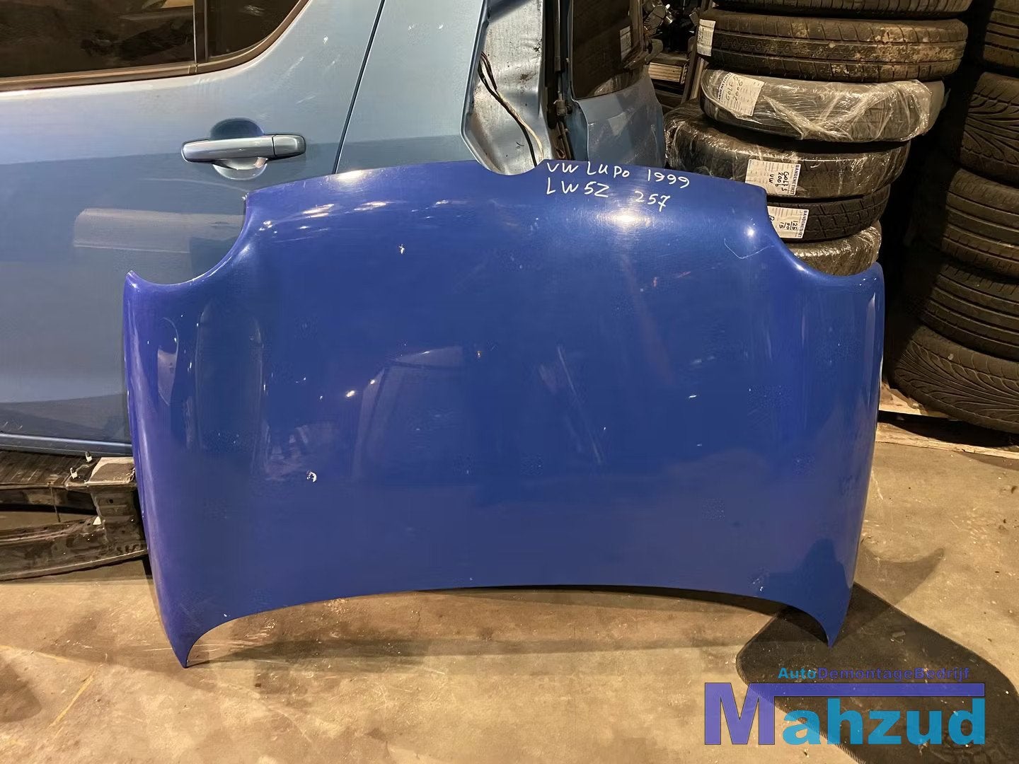 Vw Lupo blauw motorkap LW5Z, Auto-onderdelen, Gebruikt, Volkswagen, Volkswagen AG, Motorkap
