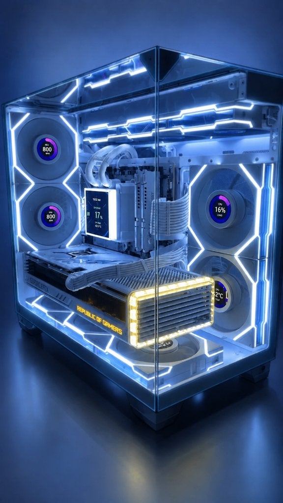 RTX 4080 rog strix wit, GDDR6, PCI-Express 4, Ophalen of Verzenden, Zo goed als nieuw