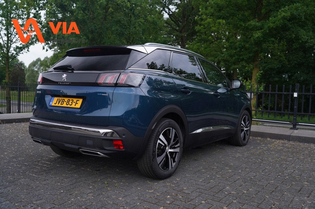 Peugeot 3008 1.6 Hybrid 225 GT | PANO | Camera | PDC | Stoel, Auto's, Peugeot, Huisgarantie, Met garantie (alle), Blauw, Leder en Stof