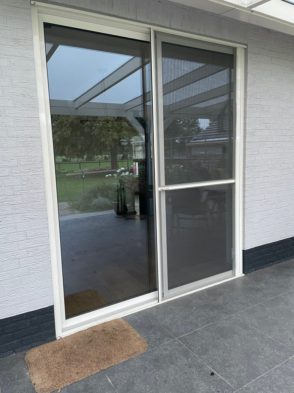 Aluminium schuifpui, Ophalen, Aluminium, Zo goed als nieuw, 150 tot 225 cm