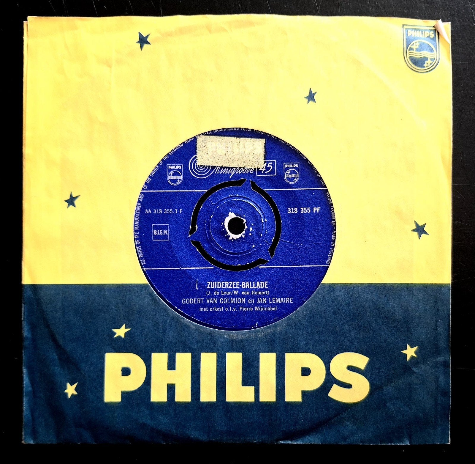 7"/SINGLE GODERT VAN COLMJON/JAN LEMAIRE-Zuiderzee Ballade, Ophalen of Verzenden, Gebruikt, Nederlandstalig