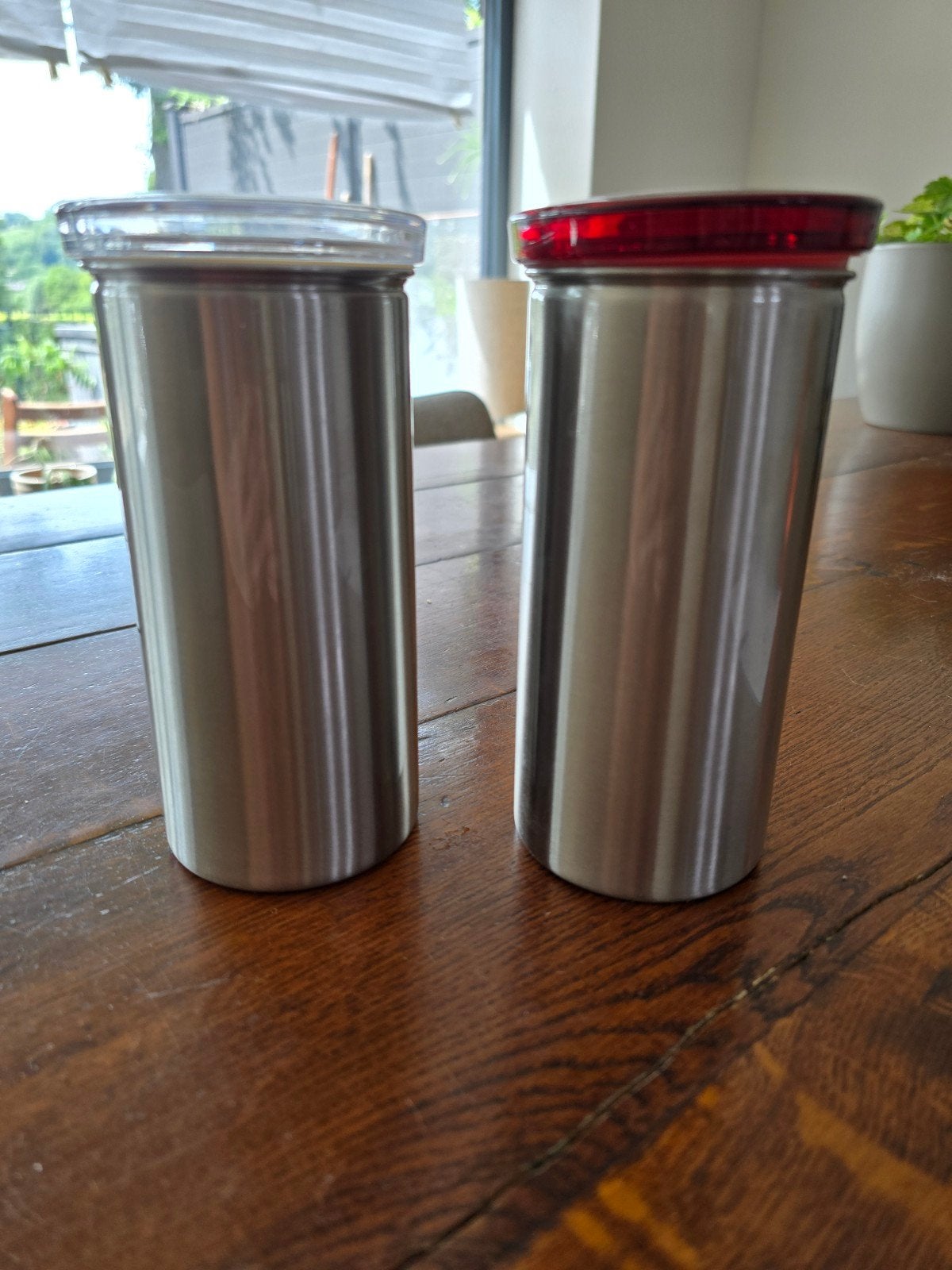 RVS Voorraadbus Koffiepads - Hoogte 17 cm, Ophalen