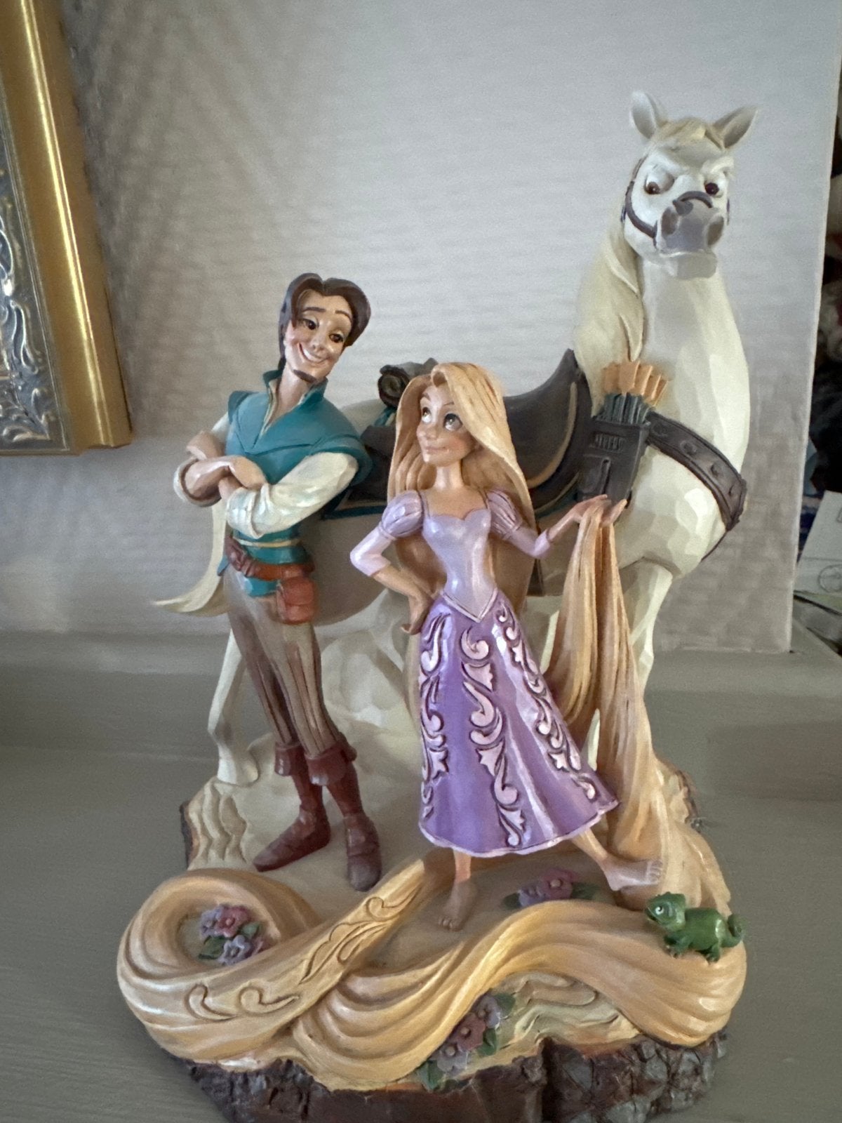Disney Traditions Rapunzel & Flynn Rider beeldje, Ophalen, Overige figuren, Nieuw, Beeldje of Figuurtje