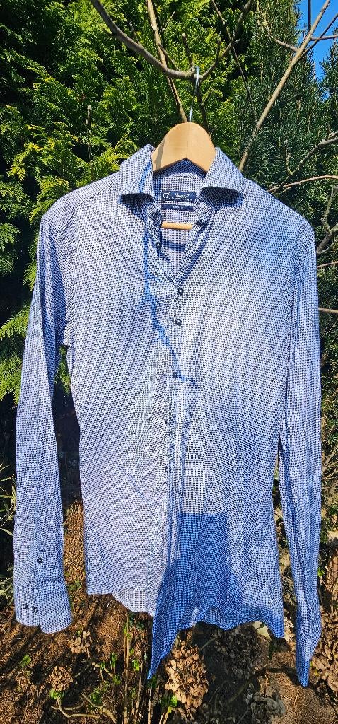 Sleeve 7 Overhemd, mouwlengte 7/extra lange mouw, zgan!, Ophalen of Verzenden, Zo goed als nieuw, Blauw, Halswijdte 39/40 (M)