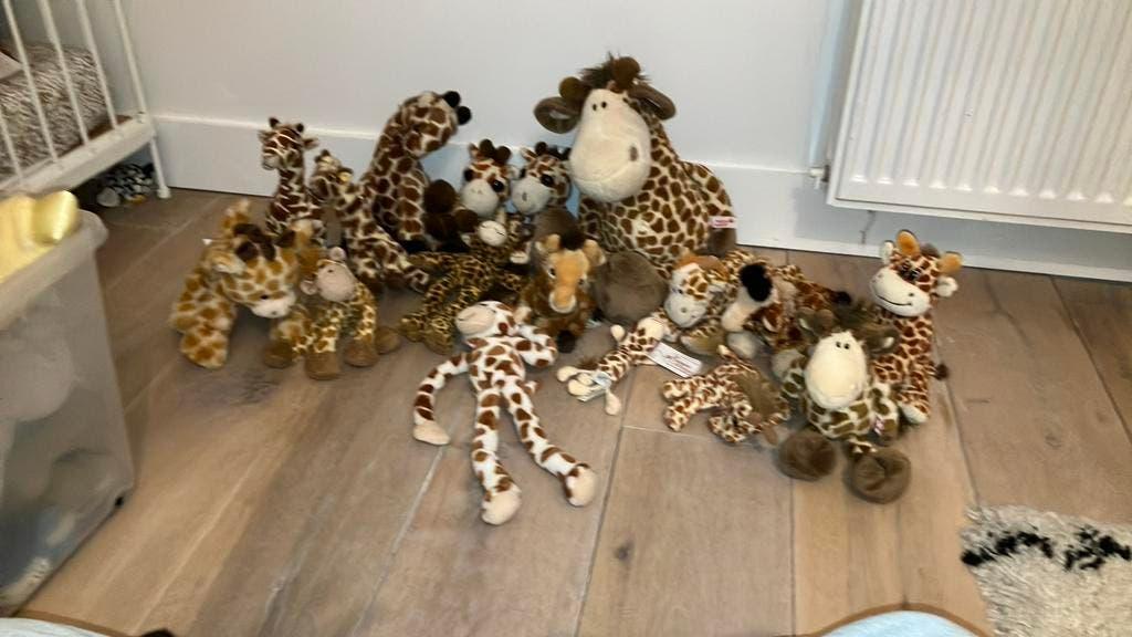 Giraf giraffe girafe, Giraf, Ophalen of Verzenden, Zo goed als nieuw, Middelgroot (20 tot 80 cm)