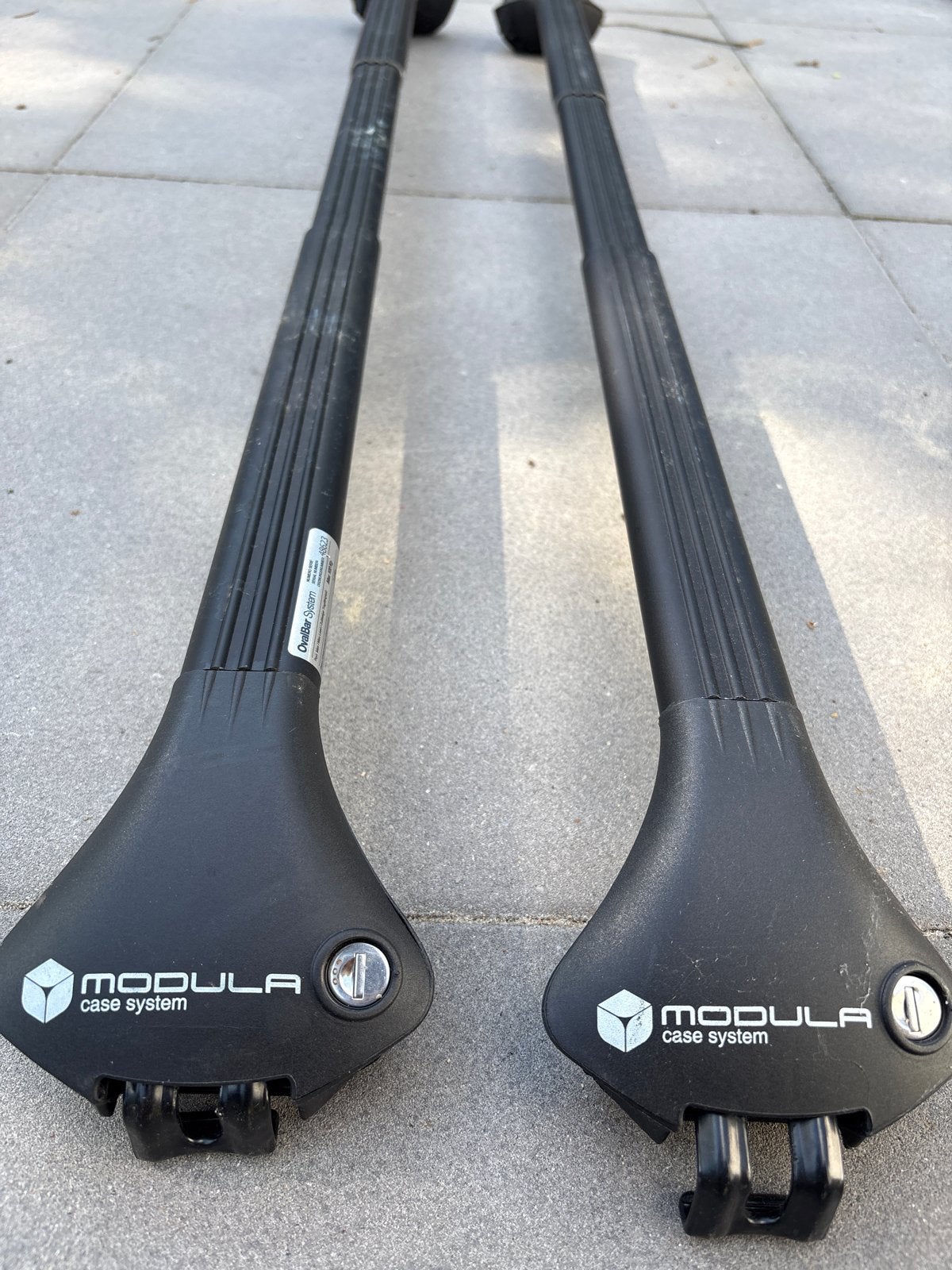 Modula OvalBar System dakdragers - Max 100 kg, Auto diversen, Dakdragers, Zo goed als nieuw, Ophalen