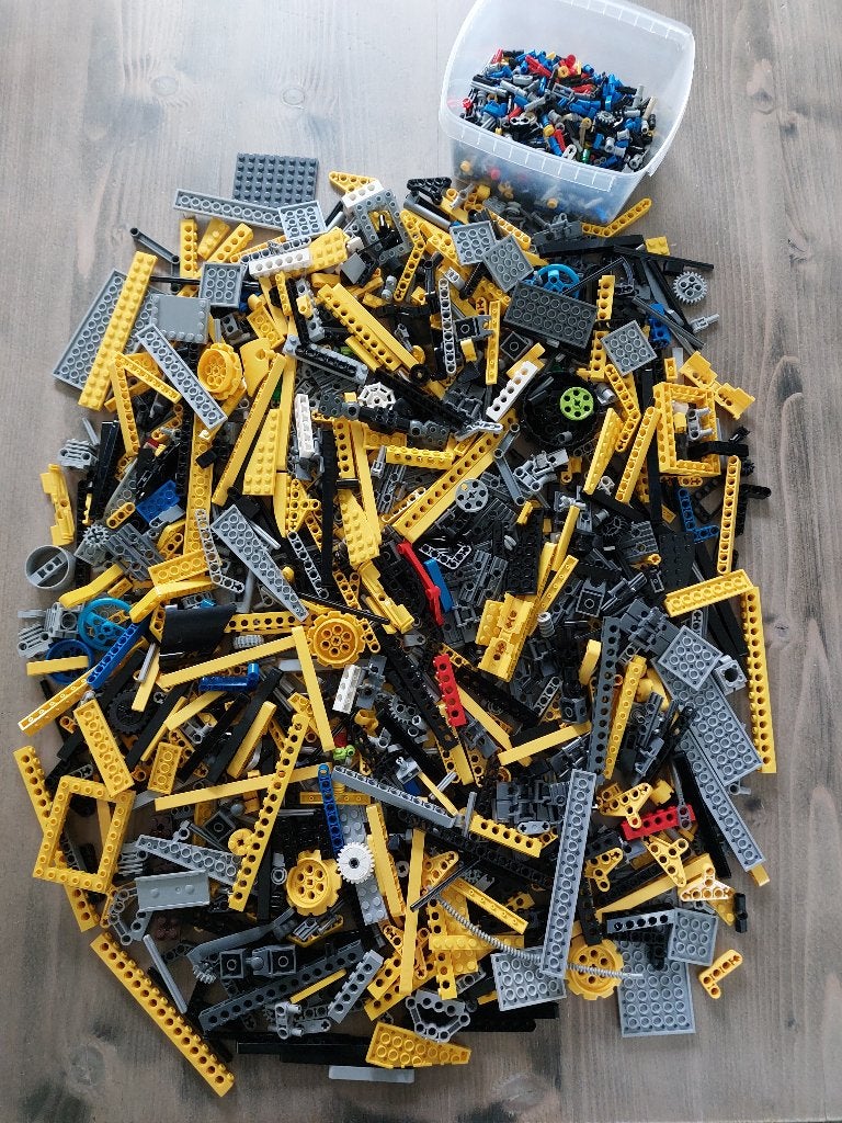 technic Lego onderdelen met geel, Lego, Ophalen of Verzenden, Zo goed als nieuw, Technic