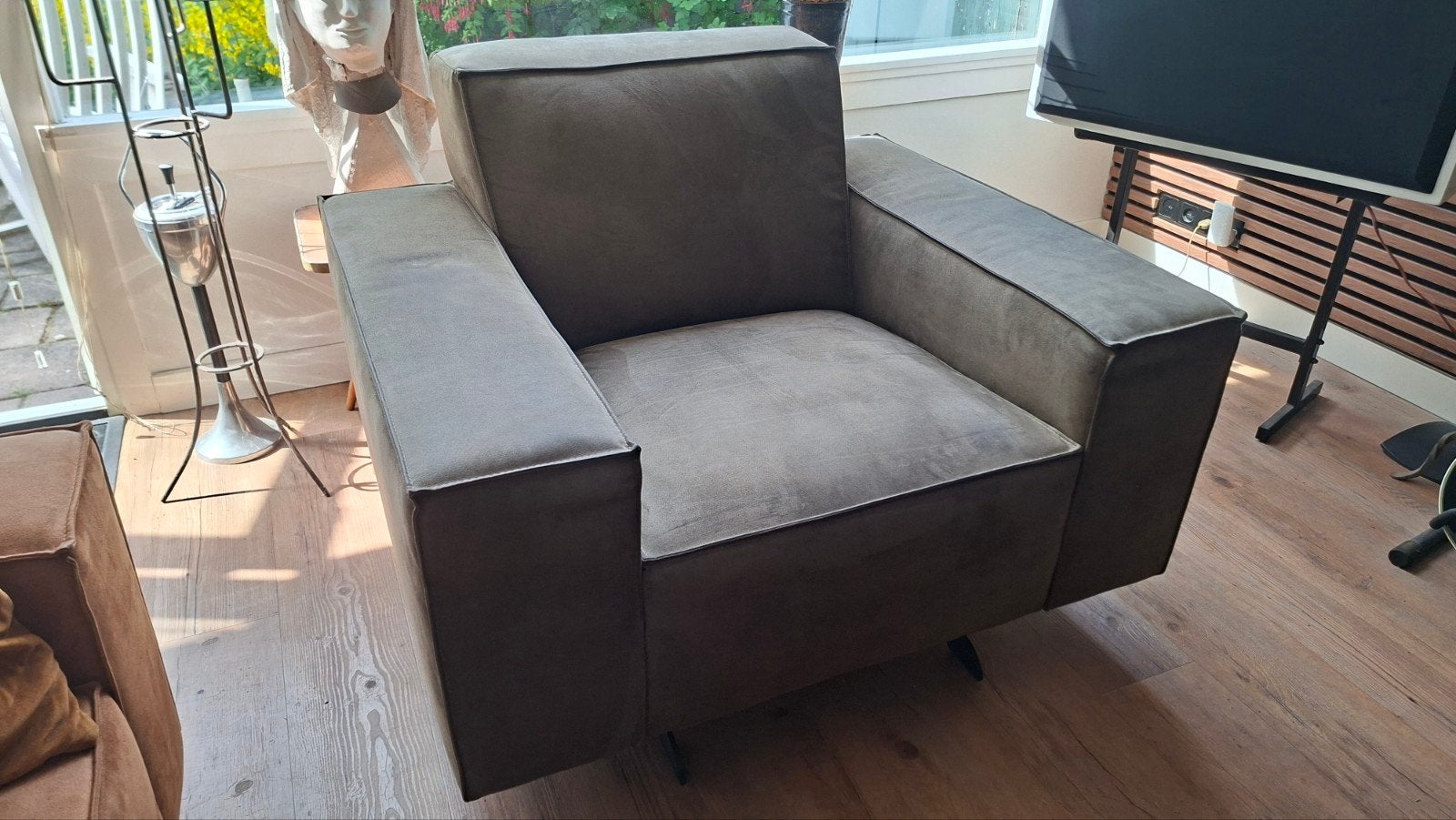 Montel 2 fauteuils - warm groen, Ophalen, Gebruikt, 75 tot 100 cm, 75 tot 100 cm