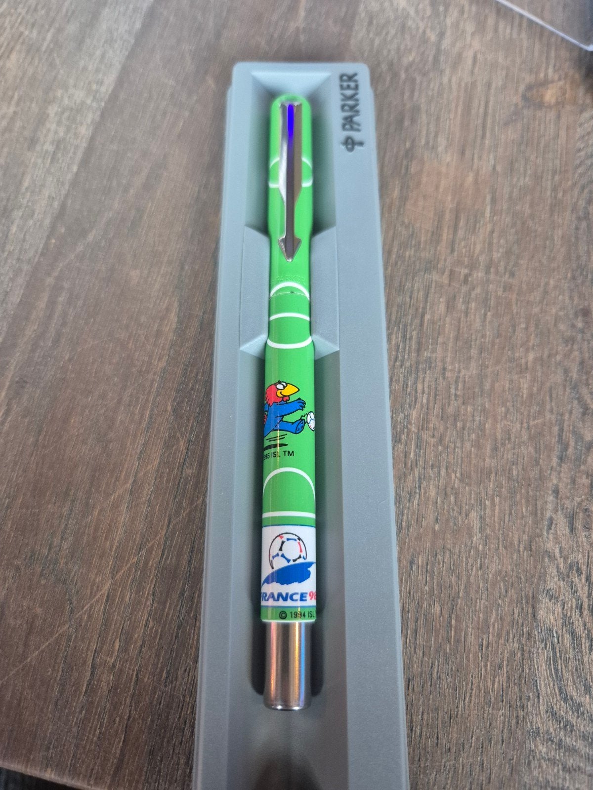Parkerpen France 98 WK Voetbal - Gillette Reclame, Ophalen of Verzenden, Zo goed als nieuw, Balpen, Overige merken