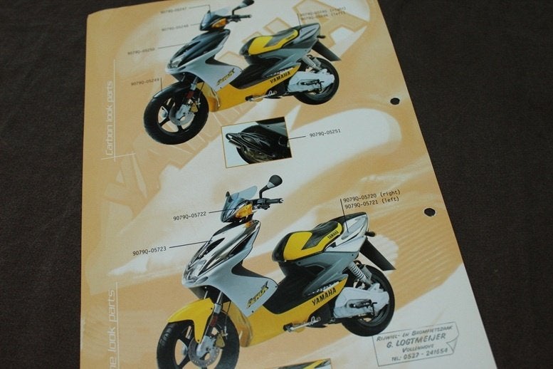Yamaha Aerox scooter verkoop folder, Ophalen of Verzenden, Gebruikt