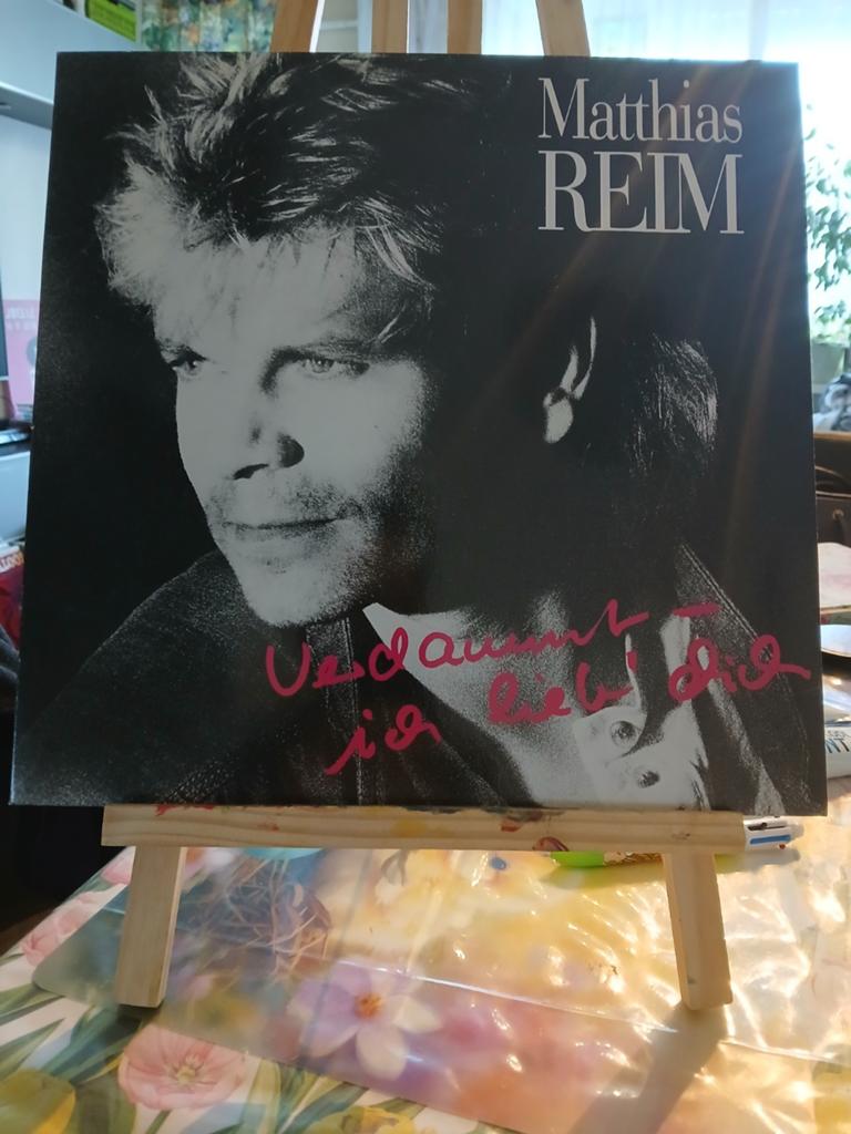 Matthias Reim - Verdammt ich lieb dich LP (gesigneerd), Cd's en Dvd's, Ophalen of Verzenden, Gebruikt