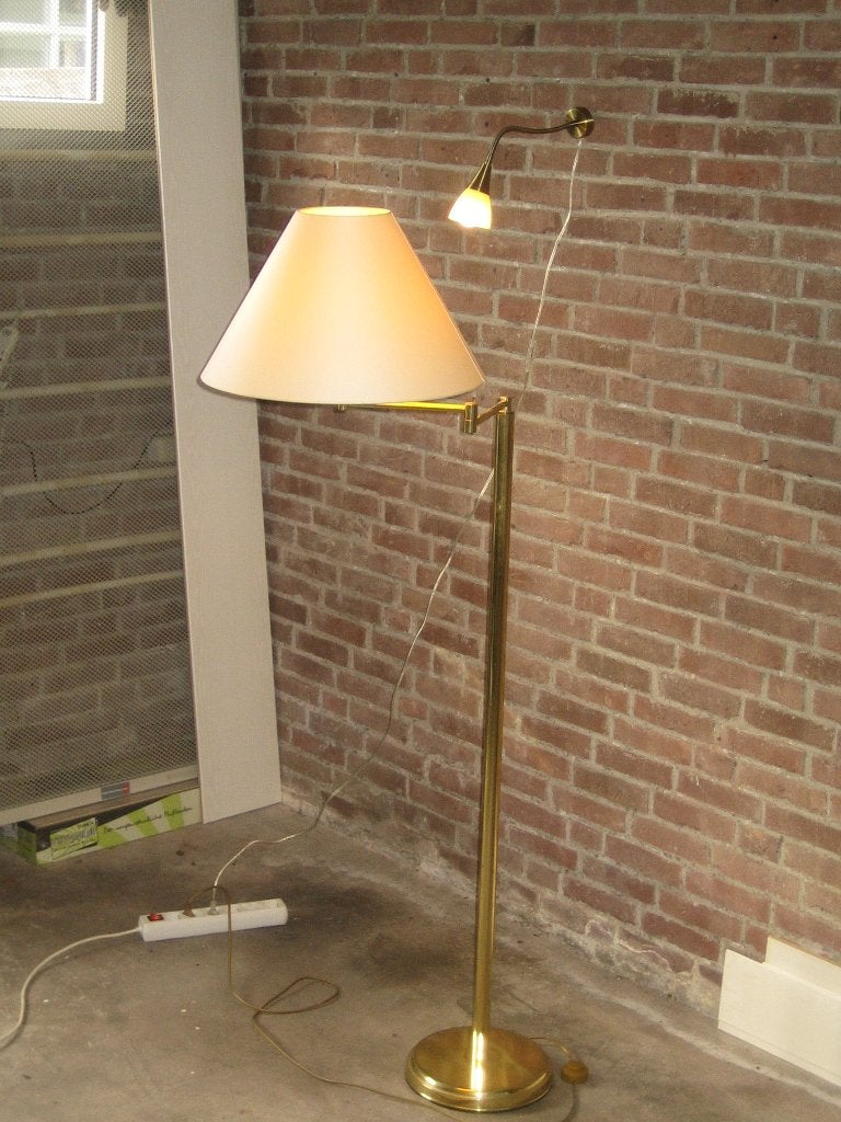 Schemerlamp en hanglamp Messing, Huis en Inrichting, Overige kleuren, Ophalen, Zo goed als nieuw, Schemerlamp