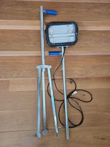 Promax bouwlamp met statief, hoogte verstelbaar, inklapbaar, Ophalen, Overige typen, Met statief, Zo goed als nieuw