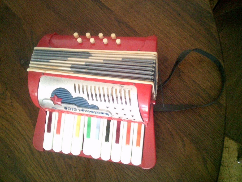 Vintage kind accordeon, Verzenden, Huis en Inrichting