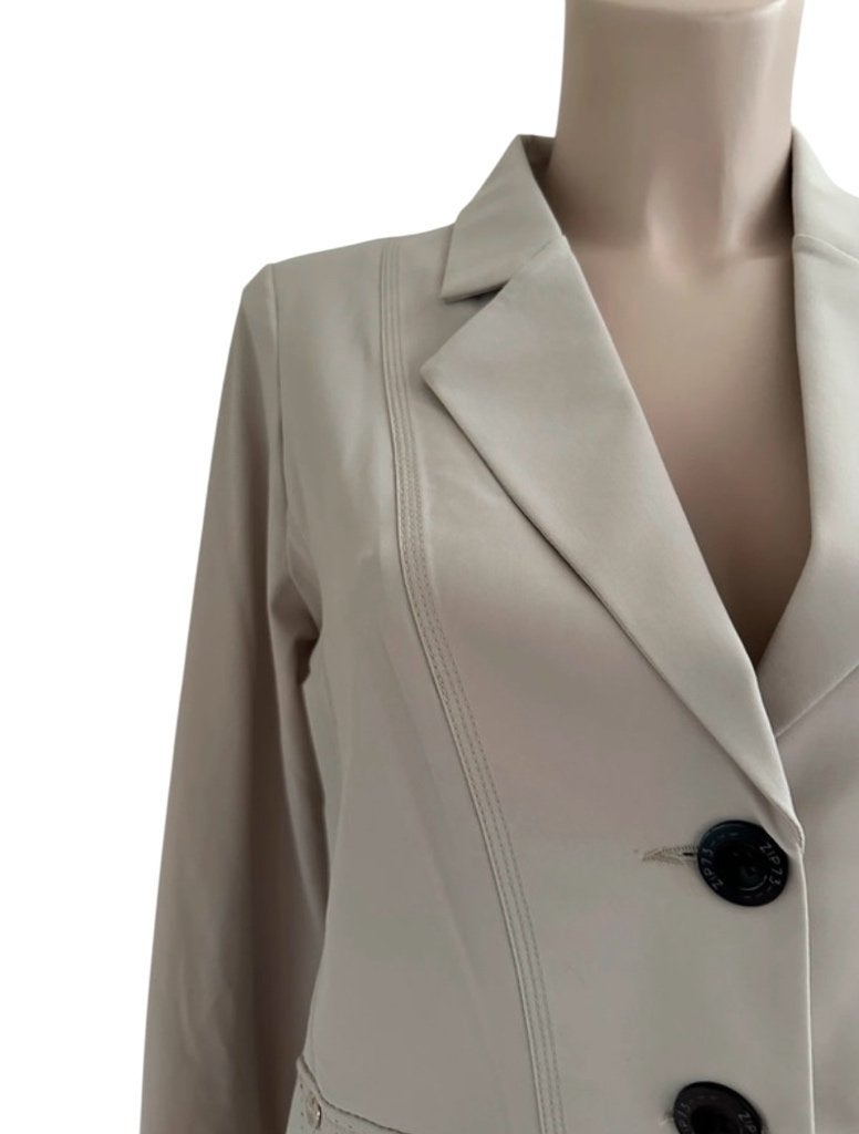 Zip73 blazer S, Maat 38/40 (M), Beige, Ophalen of Verzenden, Zo goed als nieuw
