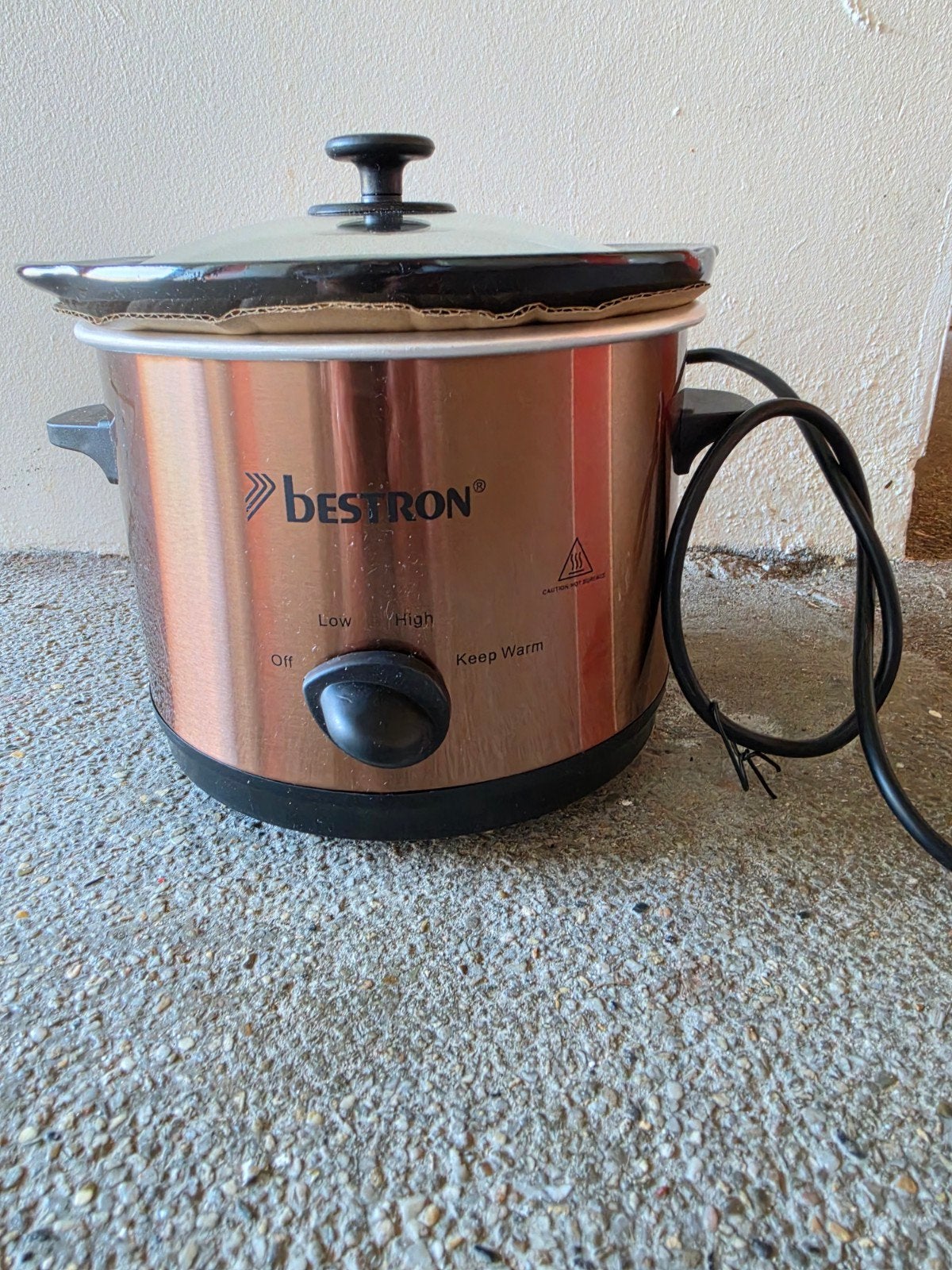 Bestron Slowcooker - Koperkleurig - Nieuw, Ophalen of Verzenden, Nieuw
