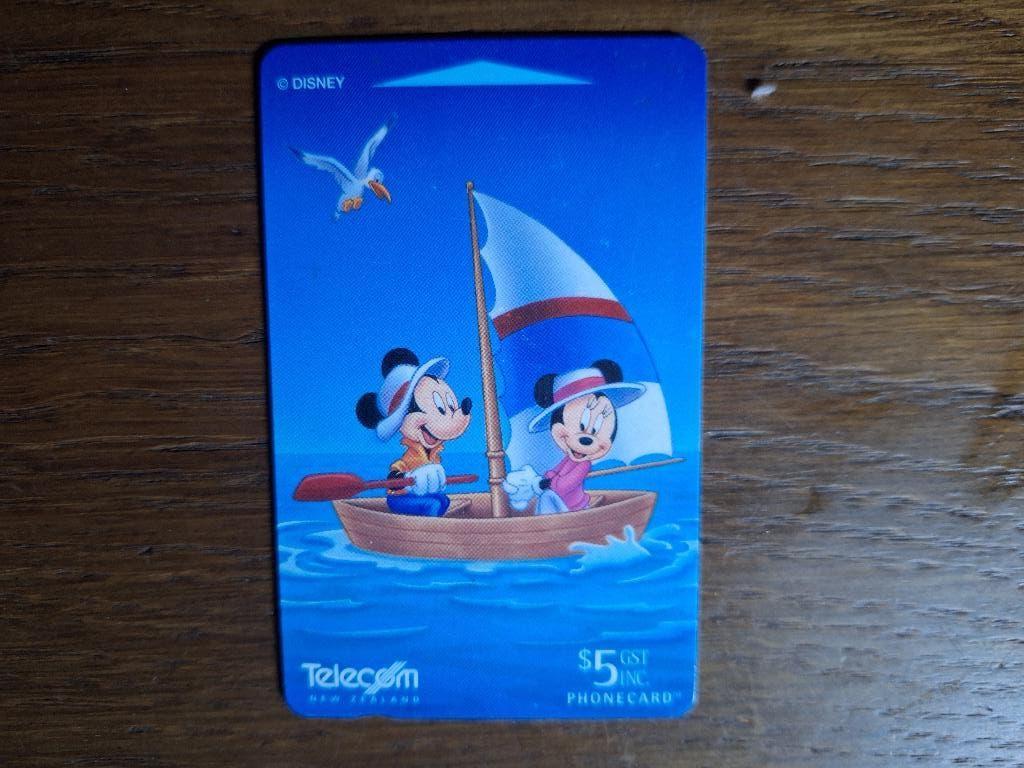 mooie Disney telefoonkaart Nieuw Zeeland, Verzamelen, Telefoonkaarten, Verzenden