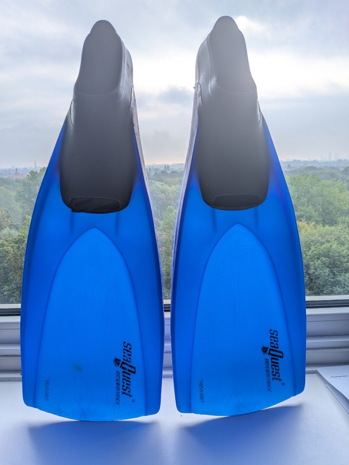 seaquest flippers zwemvliezen maat 44-45, Watersport en Boten, Ophalen of Verzenden, Snorkelvinnen